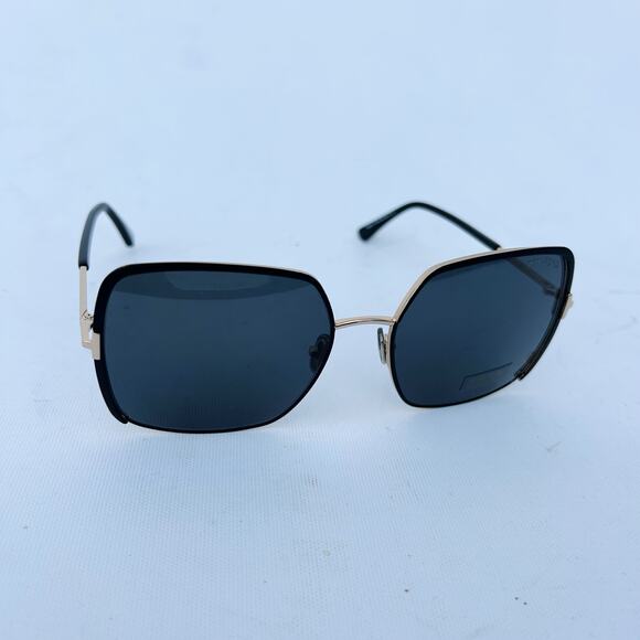 Tom Ford Raphaela Sunglasses Case 1006 Black Gold Large Oversized Designer - Picture 3 of 8